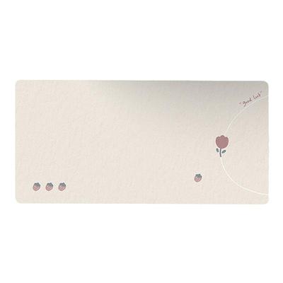 极简小花皮革鼠标垫双面可用