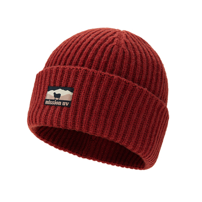 MISSIONUV女士纯羊毛保暖毛线帽