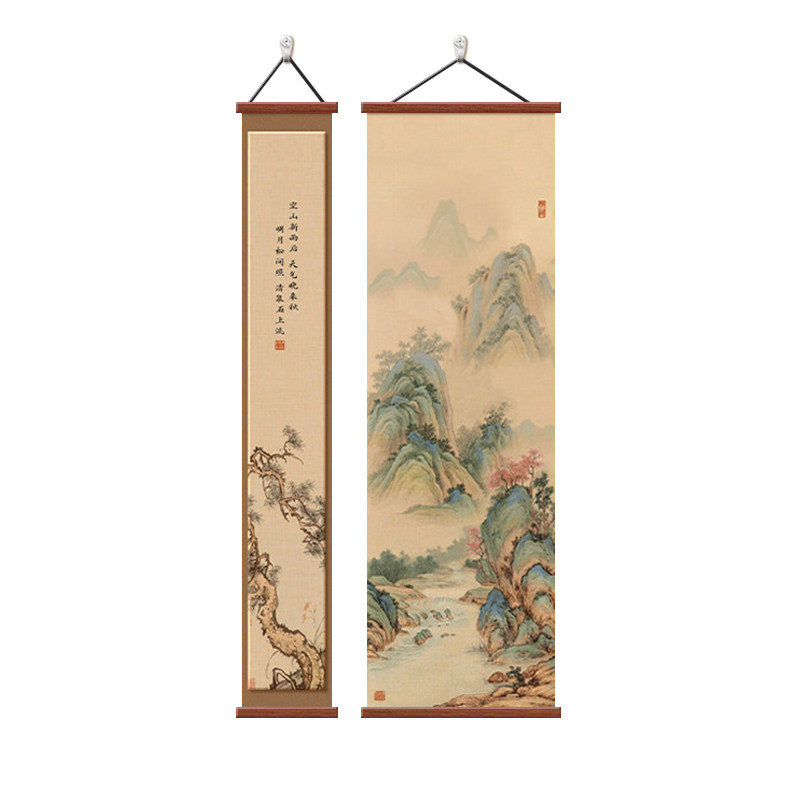 背后有靠山画入户过道玄关装饰画
