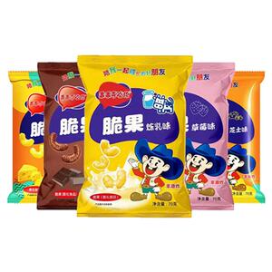 非油炸炼乳味脆果膨化食品