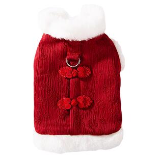 宠物狗狗衣服新年款马甲背心加厚秋冬款比熊泰迪博美猫咪小型幼犬