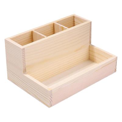 AMDMG中国收纳盒原木双层