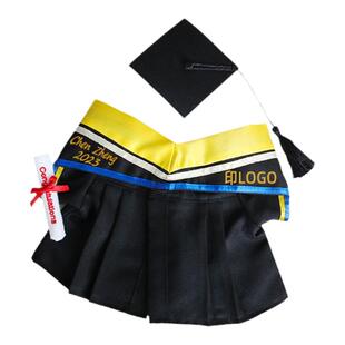 毕业公仔袍澳门科技大学MUST同款硕士博士帽学士服玩偶泰迪熊定制
