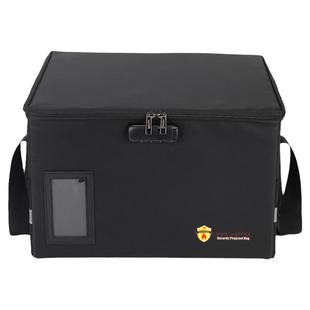 防火收纳箱折叠防水防潮办公资料重要文件大容量带锁储物盒收纳包