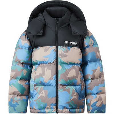 坦博尔短款加厚可脱卸帽羽绒服