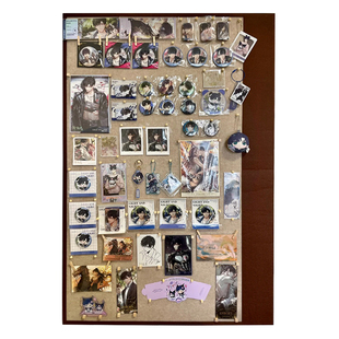 谷子毛毡板墙面装饰墙上吧唧徽章收纳板展示架软木墙贴照片墙痛墙