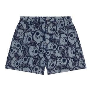 NOISY TEDDY25年春夏新款时尚女士牛仔短裤卡通图案个性潮流裤子