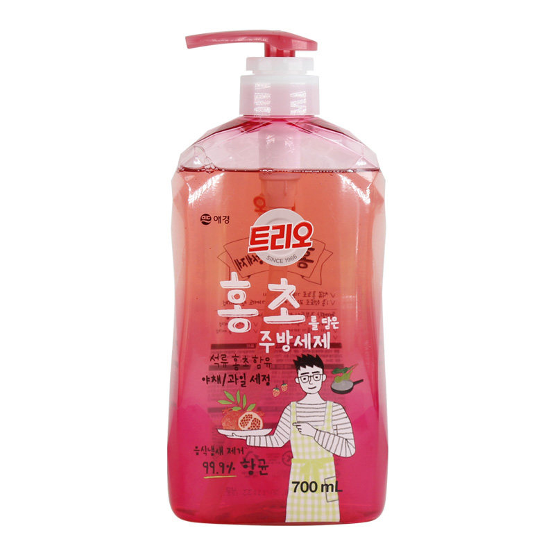 韩国爱敬洗洁精天然小麦谷物苹果醋苏打可洗果蔬不伤手洗涤清洁剂