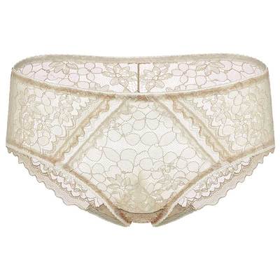 春光烂漫无痕亲肤中腰平角裤