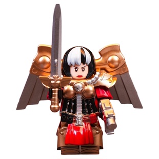 战锤40K战斗修女殉教修女炽天使星际战士第三方拼装积木人仔玩具