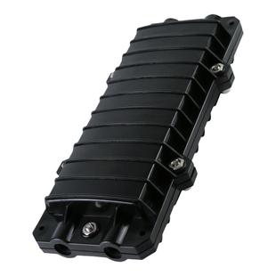 光缆接续盒2进2出卧式光纤接头盒12芯24芯户外防水保护盒野外光缆熔接盒接线盒不锈钢钉电信级小方型架空迷你