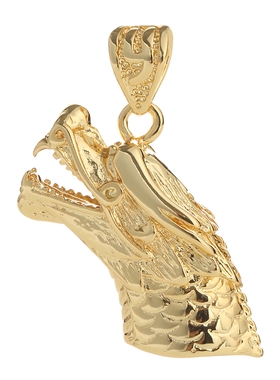 狼牙吊坠扣牙套狗牙镶嵌防裂保护