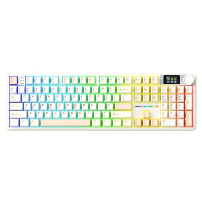 狼蛛F108PRO三模RGB蓝牙无线客制化机械键盘电竞游戏办公专用