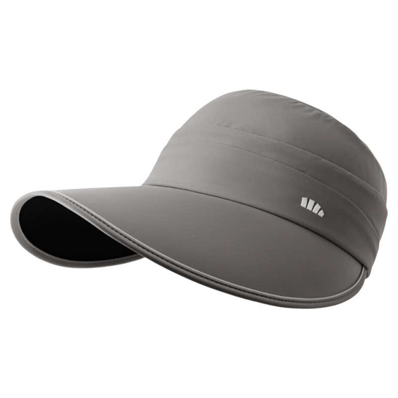 蕉下鸭舌帽女士防紫外线加长帽檐凉感抑菌黑胶侧脸防晒帽BM530焦