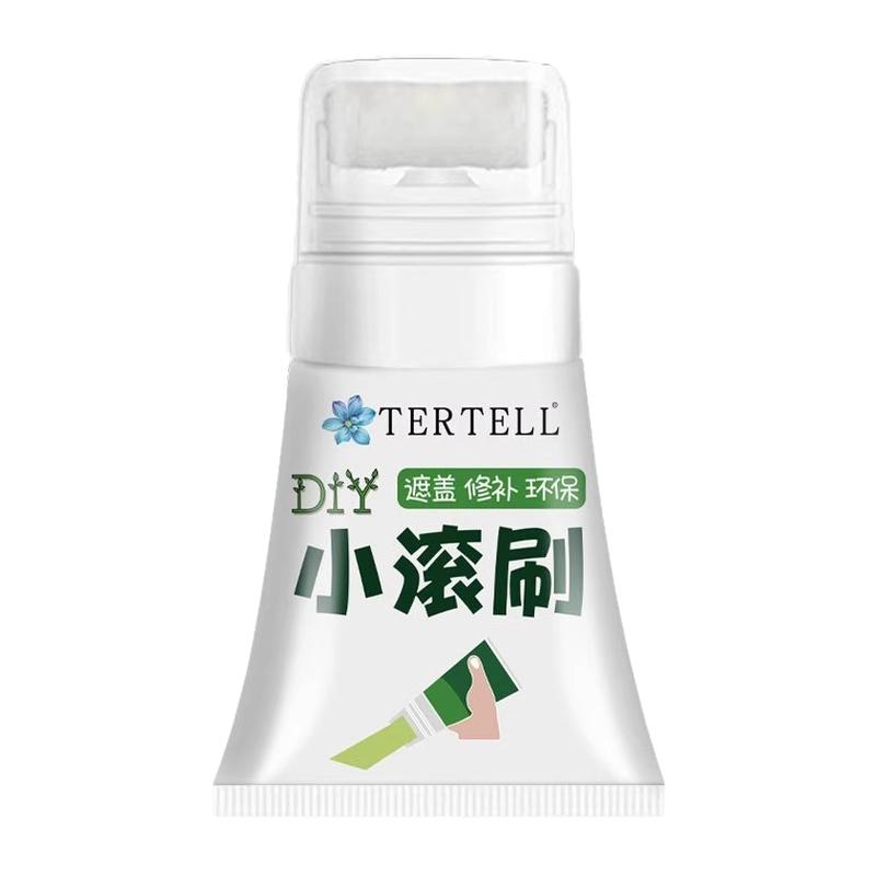 墙壁修复白墙面小滚刷补墙膏涂料室内白色乳胶漆修补去污神器遮丑
