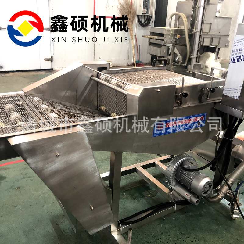 土豆条上浆机 红薯条藕条裹面糊机器浸浆机 刀鱼段挂浆油炸机厂家