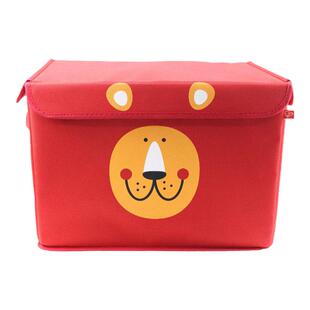 Hape小狮子收纳箱婴儿宝宝衣服衣物玩具储物储藏箱  便携折叠大号