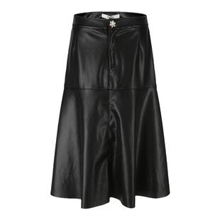 tanni冬季新品黑色百搭显瘦鱼尾下摆pu半身裙TL31SK001A