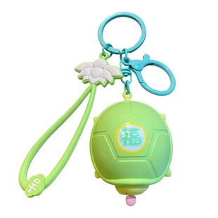 2024年新款创意可爱缩头乌龟汽车钥匙扣女精致书包挂件钥匙链饰品