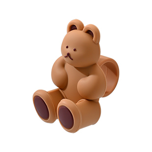 韩国小熊门把手保护套硅胶防撞垫家用房间卫生间开关门静音阻碰垫