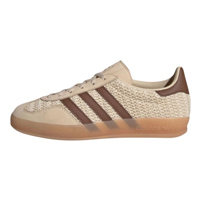 Adidas originals GAZELLE INDOOR女款米棕色百搭低帮板鞋JS1418