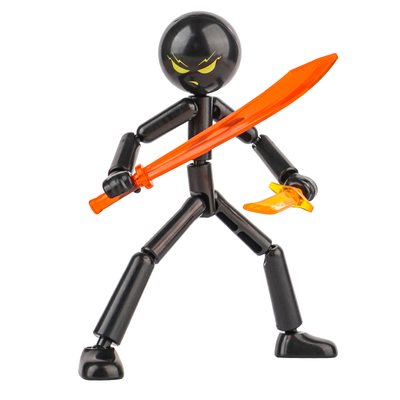 暴走火柴人积木手办关节可人偶