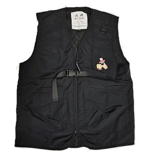 北渊滑雪服马甲男女款2023黑色小众加绒背心保暖防水防寒雪服上衣