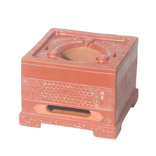 炭炉才子·才华 大方炉 双层红泥小火炉闽西副榜炉煮茶炉炭炉碳炉