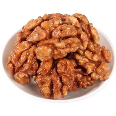 新货蜂蜜味琥珀核桃仁坚果干果仁核桃炒货干果奶油味休闲零食批发
