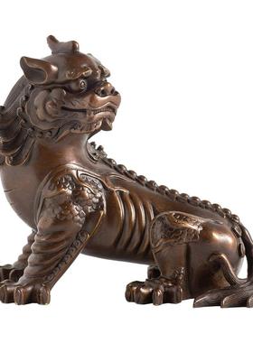 【复刻九华山谛听】黄铜摆件