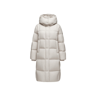 【柴碧云同款】坦博尔25冬季新款羽绒服女装过膝长款保暖廓形外套