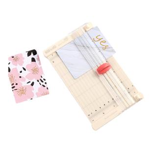 可得优裁刀便携可放包包手动切纸刀切便签照片裁纸小型神器机安静书相片裁纸切割器手账a5a6裁剪亚克力13932