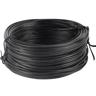 伊莱科电镀锌铁扎丝扎线铁丝扎带绑线绑丝电缆包皮塑料捆扎软铁芯