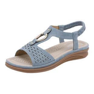 可下水软底妈妈凉鞋女中老年新款夏季泰国旅游沙滩舒适防滑孕妇鞋