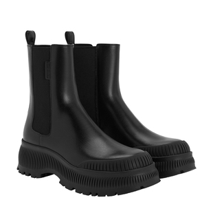 CHARLES&KEITH25秋新款CK1-90360429圆头厚底切尔西靴烟筒靴短靴