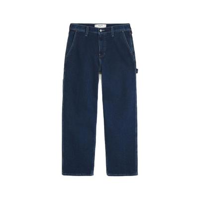 Hollister宽松工装风直筒牛仔裤
