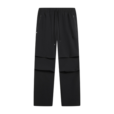 李宁伞兵裤男防泼水反伍户外2025年秋冬款加绒抗皱休闲裤AYKV557