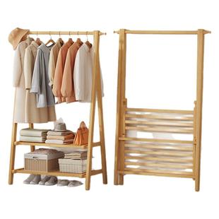 可折叠衣帽架家用卧室挂衣架简易晾衣架落地室内不占空间衣服架子
