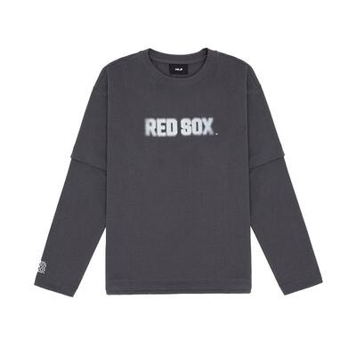 MLB男女情侣复古圆领运动T恤