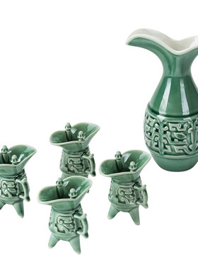 陶瓷创意仿古代风酒具套装家用