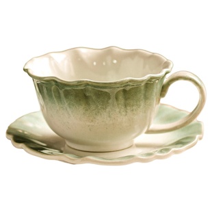 特别好看的咖啡杯套装陶瓷杯子精致茶杯高级马克杯复古水杯釉下彩