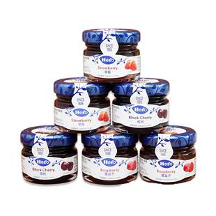 Hero英雄进口迷你瓶小包装果酱樱桃/草莓/树莓6罐装 散发