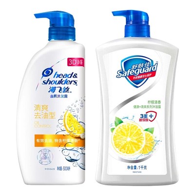 海飞丝舒肤佳洗发沐浴二合一套装