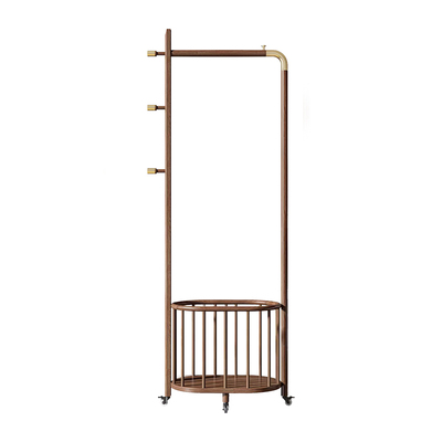 法兰思佳收纳筐全实木新中式移动