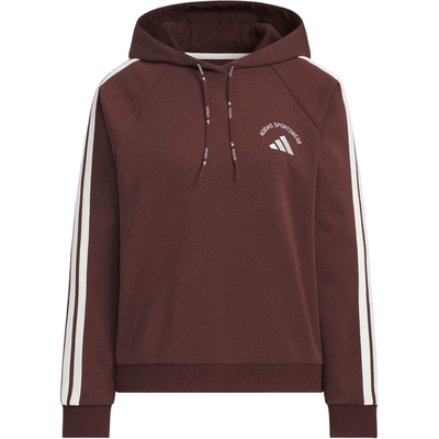 滔搏adidas阿迪达斯女子条纹运动休闲连帽套头衫卫衣KC0033