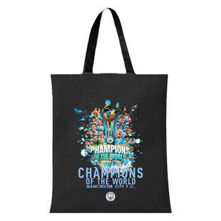2023曼城冠军夺冠五冠王纪念帆布包袋手提学生书包单肩背包