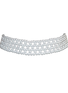 TimelessChic珍珠蕾丝编织锁骨链