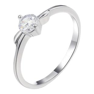 旭平人鱼泪心心相印单石戒指女简约ins风时尚轻奢高级感指环