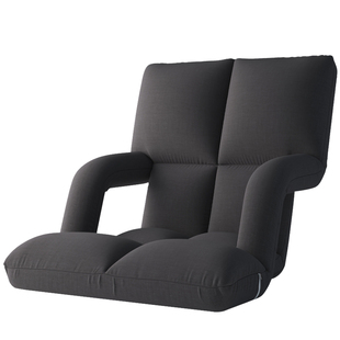 懒人沙发榻榻米折叠座椅地上飘窗无脚小沙发宿舍床上靠背椅带扶手