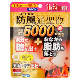 乐敦和汉笺防风通圣散减肥药瘦身减肚子减内脏脂肪腹部燃脂大肚丸